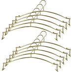 AllBright ハンガー 下着ハンガー ブラジャー 下着 ランジェリーハンガー インテリア レディース 10本 セット (ゴールド)