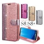 ショッピングgalaxy s8  ケース Samsung Galaxy S8ケース スマホケース Galaxy S8 Plusケース 手帳型 ギャラクシー S8 Plusケース 手帳 Galaxy S8+ケース 合皮レザー キラキラ 爆買