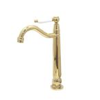  одиночный вентиль вентиль модный керамика ручка золотой Gold W55×D180×H295 | номер товара INK-0302078HT