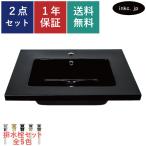 洗面ボウル 人工大理石 黒 訳あり細かいキズ 洗面台 手洗い 埋込 オーバーフロー有 W600×D455×H180 INK-04130056H