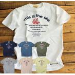 ショッピングハワイ Tシャツ 半袖 メンズ This is the life  Ｔシャツ  ロゴ　アメカジ ブランド サーフ メンズ