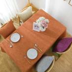 綿のテーブルクロス 無地のリネンのテーブル 会議用 オレンジのテーブルクロス シンプルなスタイル