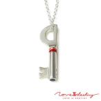 Yahoo! Yahoo!ショッピング(ヤフー ショッピング)赤い糸で結ばれたアクセサリー キーモチーフに1石の誕生石を留められます LOVE of DESTINY メンズ ネックレス シルバー950（SV950） LODN-020M