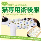 猫 キャット 術後 術後服 術後着 術後ウェア 服 傷口 傷 舐めない 皮膚 保護 避妊 去勢 おむつ 男用 女用 夏用 ストレスなし 取扱説明書付