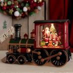 クリスマスリキッドLEDライト サンタトレイン  プレゼントの支度をするサンタさん クリスマスプレゼント
