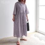 sosotto リバティ タナローン チビ衿ヨーク切替ギャザーワンピース 6分袖 Simone's Song シーモンズ・ソング Mサイズ LIBERTY ソソット