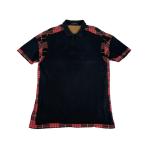 古着 フレッドペリー FRED PERRY  半袖 ポロシャツ タータンチェック ポルトガル製 M5800 ローレルリース カットアウェイ メンズ サイズ40