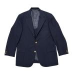 古着 ニューヨーカー NEWYORKER 紺ブレザー クリーニング済み 90s シングルブレスト 段返り メンズ 100AB7 L相当