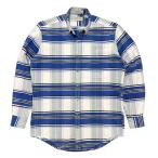 ショッピングネルシャツ 古着 セントジョンズベイ ST JOHN'S BAY ボタンダウン ネルシャツ クリーニング済 90s マドラスチェック メンズM-L相当