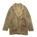 古着 ブルガリア製 リアルムートンコート ジャケット クリーニング済み 90s MADE IN BULGARIA シープスキン 羊革 メンズXL相当