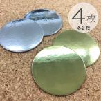 金銀ホログラム円形台紙（直径７５ｍｍ）