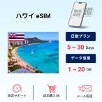 【ハワイ】eSIM 5日間〜 1GB〜 日数/通信量が選択可能 海外 追加購入可能 プリペイドeSIM 海外ローミング通信 データ通信専用 【Hawaii】SIM