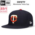 ショッピング大きいサイズ 【訳あり アウトレット】ニューエラ 59FIFTY ミネソタ ツインズ キャップ 帽子 MLB 大きいサイズ NEW ERA 5950 ブランド フラットバイザー