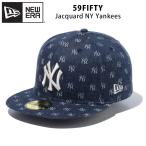 ショッピングモノグラム ニューエラ モノグラム ジャガード ニューヨーク ヤンキース キャップ 59FIFTY NY 帽子 大きいサイズ ブランド 5950 NEW ERA NEW YORK YANKEES CAP MLB