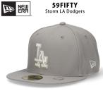 ニューエラ 59FIFTY ストーム LA ドジャース キャップ NEW ERA Storm フラットバイザー ストームキャップ LAキャップ LA帽子 LAマーク ベースボールキャップ