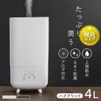 加湿器 ハイブリット 上部給水 オフタイマー 卓上 加湿器 おしゃれ Hanx-Home 4L 上部給水式ハイブリッド加湿器 HA-H07W (D)