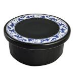 有田焼 平蓋おしゃれおひつ 1.5合 黒