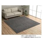 ミックスパイル ラグ 約1畳 約90×185cm ホットカーペット対応 グレー 3985409