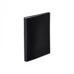 ショッピングラブプラス LIHIT LAB.(リヒトラブ)　AQUA DROPs(アクアドロップス)　クリヤーブックフラット　A4　S型(タテ型)　黒　N-5063-24