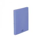 ショッピングラブプラス LIHIT LAB.(リヒトラブ)　AQUA DROPs(アクアドロップス)　クリヤーブックフラット　A4　S型(タテ型)　青　N-5063-8