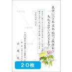 喪中はがき印刷 年賀欠礼 私製 官製 普通郵便 校正あり 選べる挨拶文・書体 デザイン１　20枚 【M-01】