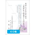 喪中はがき印刷 年賀欠礼 私製 官製 普通郵便 校正あり 選べる挨拶文・書体 デザイン１４　40枚 【M-14】