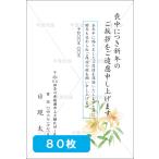 喪中はがき印刷 年賀欠礼 私製 官製 普通郵便 校正あり 選べる挨拶文・書体 デザイン１５　80枚 【M-15】