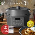 ショッピング電気圧力鍋 電気圧力鍋 3l 炊飯器 自動調理鍋 自動 電気鍋 グリル鍋 保温 スロークッカー ほったらかし おしゃれ 北欧 グレー 3L アイリスオーヤマ PC-MB3-H