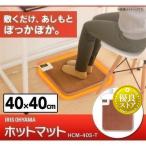 ホットカーペット 本体 40×40cm おしゃれ 節電 省エネ ダニ退治 温度調節 デスク下 足元 電気カーペット 電気マット アイリスオーヤマ HCM-40S-T