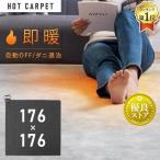 ショッピングホットカーペット ホットカーペット 2畳 本体 TEKNOS  176×176cm おしゃれ 節電 ダニ退治 折り畳み 温度調節 電気カーペット 電気マット 2畳用 テクノス HC-IR200