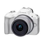 Canon ミラーレス一眼カメラ EOS R50 RF-S18-45 IS STM レンズキット ホワイト APS-C イオス 軽量モデル コンパクト 自撮り エントリーモデル