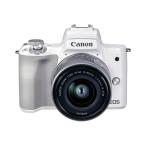 Canon ミラーレス一眼カメラ EOS Kiss M2 標準ズームレンズキット ホワイト KISSM2WH-1545-A