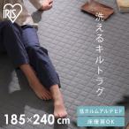 ラグ カーペット ラグマット 3畳 洗える おしゃれ 夏 キルトラグ 絨毯 センターラグ 軽量 通年 薄手 涼感 ORG-Y1824 アイリスオーヤマ *