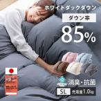 羽毛布団 シングル シングルロング 掛け布団 冬 暖かい 羽毛ふとん 日本製 ホワイトダックダウン 85% 1.0kg 敬老の日 プレゼント (F)