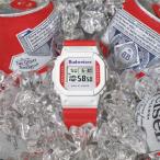 ショッピングg-shock ブラック G-SHOCK Gショック x Budweiser バドワイザー 限定コラボモデル CASIO デジタル 腕時計 ホワイト ブラック DW-5600BUD20-7 DW5600BUD20 逆輸入海外モデル