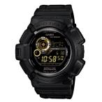 G-SHOCK Gショック ジーショック マスターオブG MUDMAN マッドマン 逆輸入海外モデル カシオ CASIO ソーラー デジタル 腕時計 ブラック ゴールド G-9300GB-1