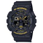 G-SHOCK Gショック コーションイエロー カシオ CASIO アナデジ 腕時計 ブラック イエロー GA-100CY-1A 逆輸入海外モデル