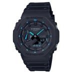 ［予約商品5/3日入荷予定］カシオーク G-SHOCK Gショック 限定 NEON ACCENTシリーズ カシオ CASIO アナデジ 腕時計 ブラック ブルー GA-2100-1A2