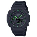 カシオーク G-SHOCK Gショック 限定 NEON ACCENTシリーズ カシオ CASIO アナデジ 腕時計 ブラック グリーン GA-2100-1A3 逆輸入海外モデル