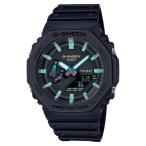 ショッピングg-shock ブラック カシオーク G-SHOCK Gショック ジーショック TEAL AND BROWN COLOR カシオ CASIO アナデジ 腕時計 ブラック GA-2100RC-1A 逆輸入海外モデル