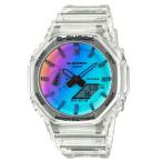 ショッピングG-SHOCK G-SHOCK Gショック 限定モデル イリデセントカラー カシオ アナデジ 腕時計 スケルトン レインボー GA-2100SRS-7A