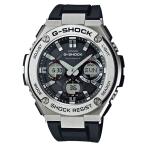 Yahoo! Yahoo!ショッピング(ヤフー ショッピング)G-SHOCK Gショック G-STEEL Gスティール カシオ CASIO 電波 ソーラー アナデジ 腕時計 ブラック シルバー GST-W110-1A 逆輸入海外モデル