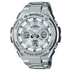 Yahoo! Yahoo!ショッピング(ヤフー ショッピング)G-SHOCK Gショック G-STEEL Gスチール カシオ CASIO 電波 ソーラー アナデジ 腕時計 シルバー ホワイト ステンレスベルト GST-W110D-7AJF 国内正規モデル