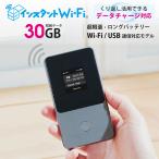インスタントWi-Fi 30GB 1年間 データ通信 ポケットWiFi モバイル ルーター 買い切り プリペイド型 有効期間365日 追加ギガチャージ 海外対応 (30GB)