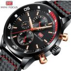 Yahoo! Yahoo!ショッピング(ヤフー ショッピング)腕時計 メンズ ブランド ブラック レッド 送料無料 おしゃれ MINIFOCUS クオーツ腕時計