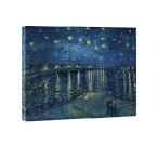 [ параллель импортные товары ] Wieco искусство - [ low n река. звезда месяц ночь (Starry Night Over the Rhone)] vi n цент Van go ho живопись маслом . производства, современный Giclee парусина принт 