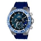 【並行輸入品】 Invicta Men 's ' Aviator ' Quartzステンレススチールand Silicone Casual Watch, Color : Blue (Model : 22522?)