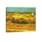 [ параллель импортные товары ] Wieco Art La Crau at Harvest with Mont Majour парусина принт wall искусство вентилятор *go ho произведение знаменитый живопись маслом копия классика .. рисовое поле ..