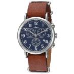【並行輸入品】 Timex ウィークエンダー クロノグラフ 40mm 腕時計 ブラウン/シルバー/ブルー