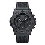【並行輸入品】 Luminox ネイビーシール クロノグラフ ブラックアウト XS.3581.BO メンズウォッチ 45mm - ミリタリーウォッチ ブラック 日付機能 クロノグラフ 2